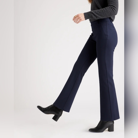 NWT Quince Ultra-Stretch Ponte Bootcut Pant Navy Sz XL - Picture 6 of 6